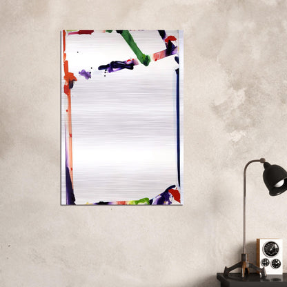 Untitled  SF71-045  - Sam Francis Brushed Aluminum Print - 70x100 cm / 28x40 inches | Sam Francis Aluminum Print | Sam Francis Prints