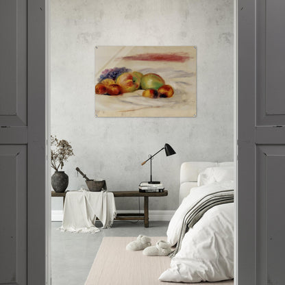 Apples and Grapes - Pierre-Auguste Renoir Acrylic Print - 70x100 cm / 28x40″ inches