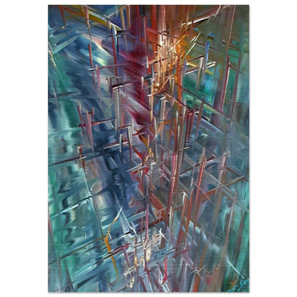 Calculating Space - Konrad Zuse Brushed Aluminum Print - 70x100 cm / 28x40 inches | Konrad Zuse Aluminum Print | Konrad Zuse Prints