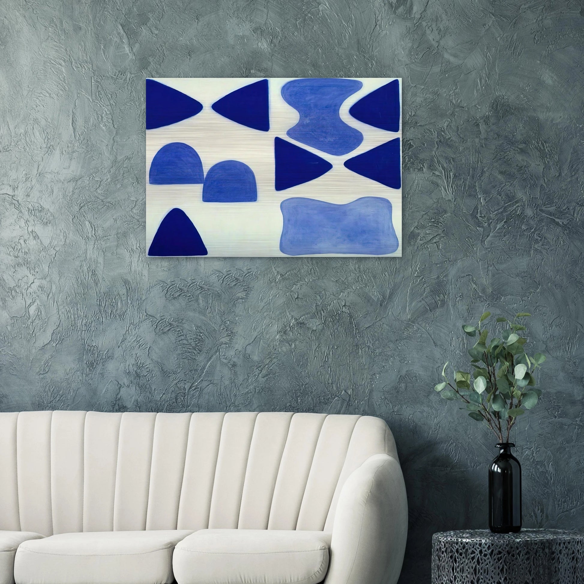 Berlin Blues 4 - 1965 - William Scott Brushed Aluminum Print - 70x100 cm / 28x40 inches | William Scott Aluminum Print | William Scott Prints
