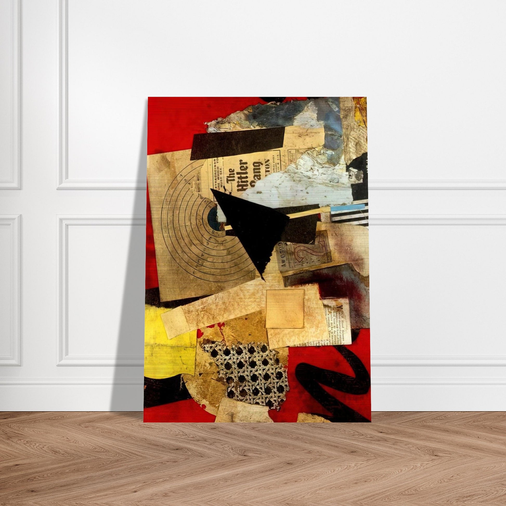 HITLER GANG 1944 - Kurt Schwitters Brushed Aluminum Print - 70x100 cm / 28x40 inches | Kurt Schwitters Aluminum Print | Kurt Schwitters Prints