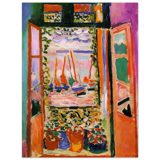 Henri Matisse - OPEN WINDOW COLLIOURE 1905  75x100 cm / 30x40inches Fine Art Poster