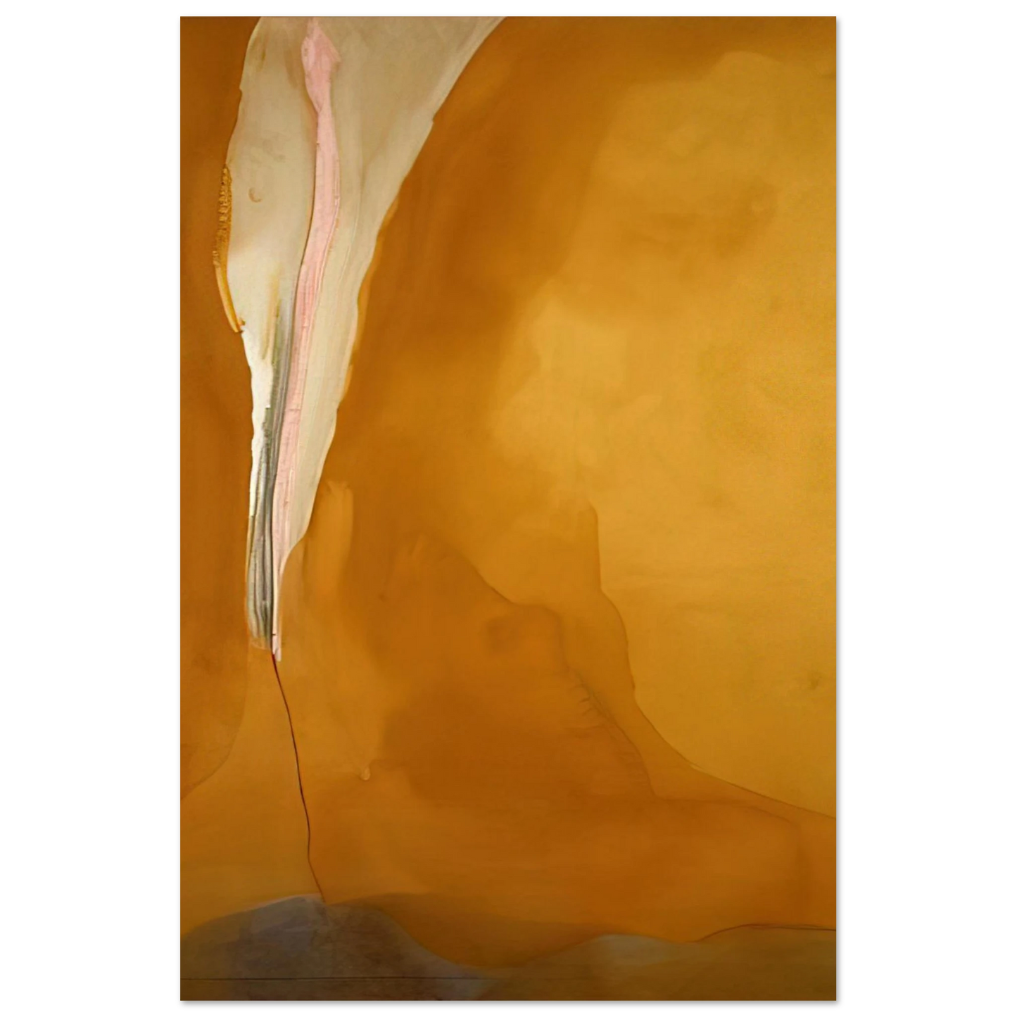 Helen Frankenthaler - Coral Wedge - 1972 Wall art - 27x35 cm / 11x14 inches - Premium Wooden Framed Poster With Fine Art Paper-canvas - Wood frame