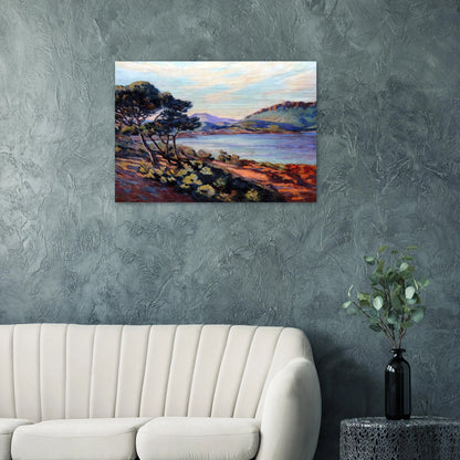 Agay Bay - 1910 - Armand Guillaumin Brushed Aluminum Print - 70x100 cm / 28x40 inches | Armand Guillaumin Aluminum Print | Armand Guillaumin Prints