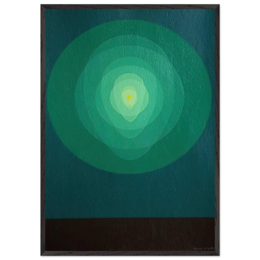 Icon Pyrophorous - 1969 - Clarence Holbrook Carter 70x100 cm / 28x40 inches Framed Art Print – Black Wooden Frame