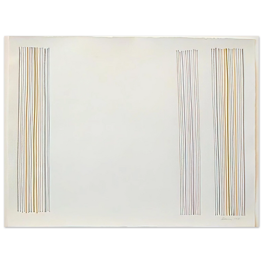 Gene Davis - Untitled - 1981  75x100 cm / 30x40inches Fine Art Poster