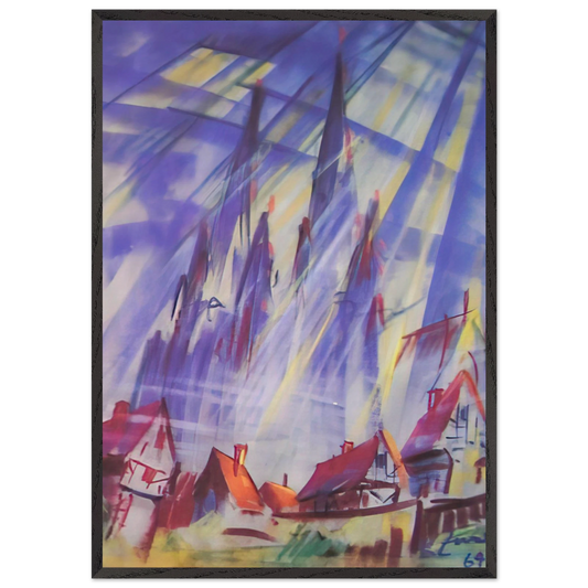 Untitled - 1964 N4 - Konrad Zuse 70x100 cm / 28x40 inches Framed Art Print – Black Wooden Frame