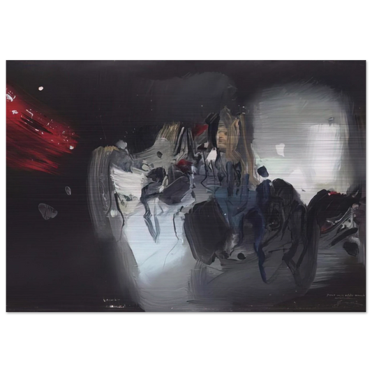 COMPOSITION 1972 - Chu teh Chun Brushed Aluminum Print - 70x100 cm / 28x40 inches | Chu teh Chun Aluminum Print | Chu teh Chun Prints