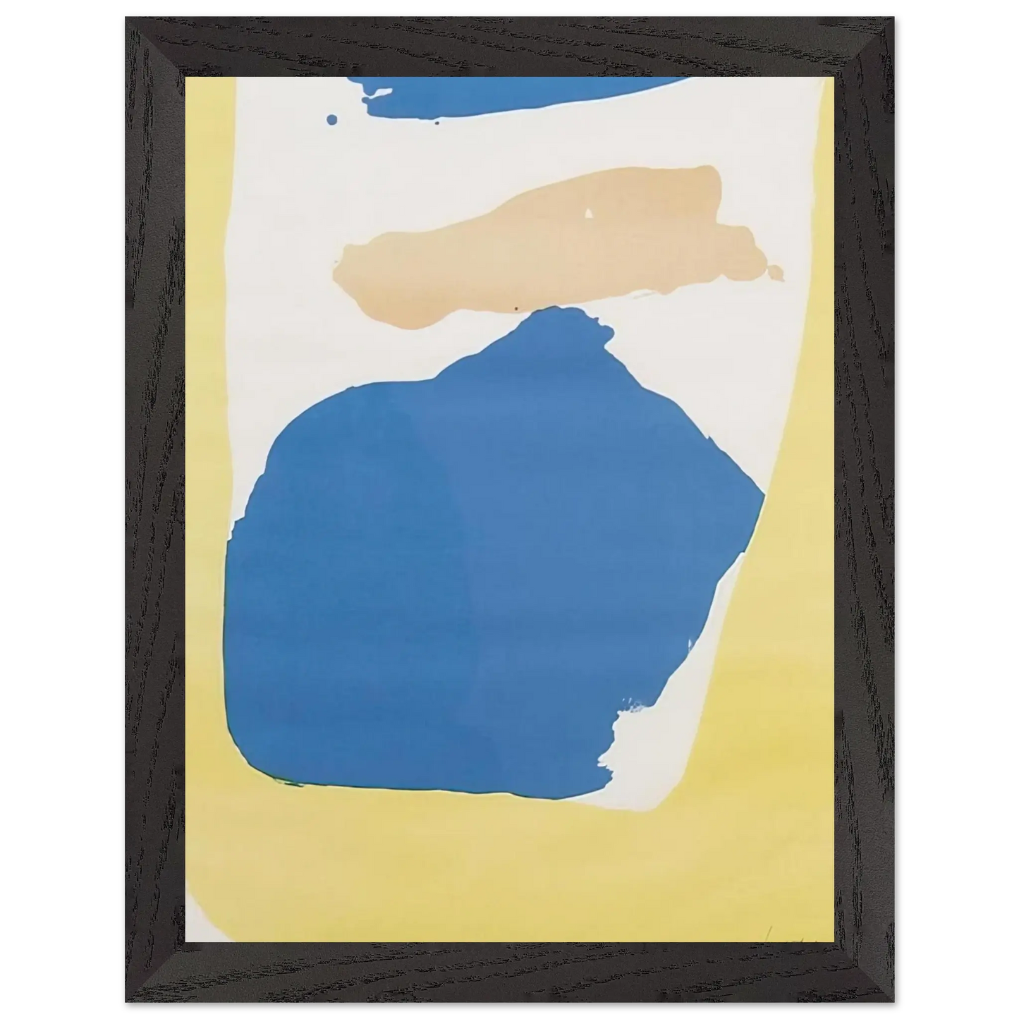 Helen Frankenthaler - Frankenthaler Preview - 1965 Wall art - 30x40 cm / 12x16 Inches - Premium Wooden Framed Poster With Fine Art Paper - White frame