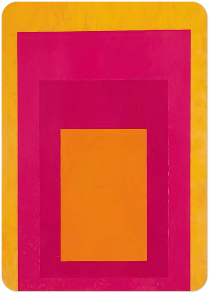 HOMAGE TO THE SQUARE LA TEHUANA 1951 By Josef Albers Pack of 10 Post Cards | Josef Albers Post Cards | A6 (10.5 x 14.8 cm) - 4.1 x 5.8 inches