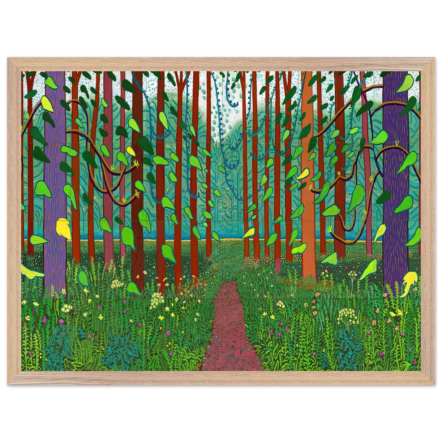 David Hockney - David Hockney Wall art - 50x70 cm / 20x28 inches - Fine Art Poster-canvas - -