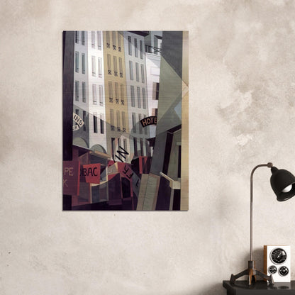 Rue du Singe Qui Pêche - 1921 - Charles Demuth Brushed Aluminum Print - 70x100 cm / 28x40 inches | Charles Demuth Aluminum Print | Charles Demuth Prints