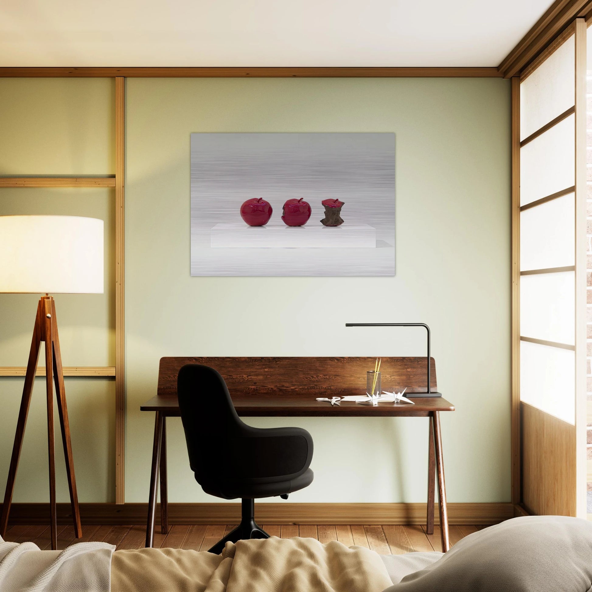 2 Minutes 33 Seconds Red - 1962 - Billy Apple Brushed Aluminum Print - 70x100 cm / 28x40 inches | Billy Apple Aluminum Print | Billy Apple Prints