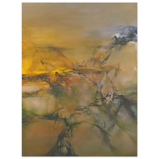 Zao Wou-Ki - 1 07 2001 2001  75x100 cm / 30x40inches Fine Art Poster
