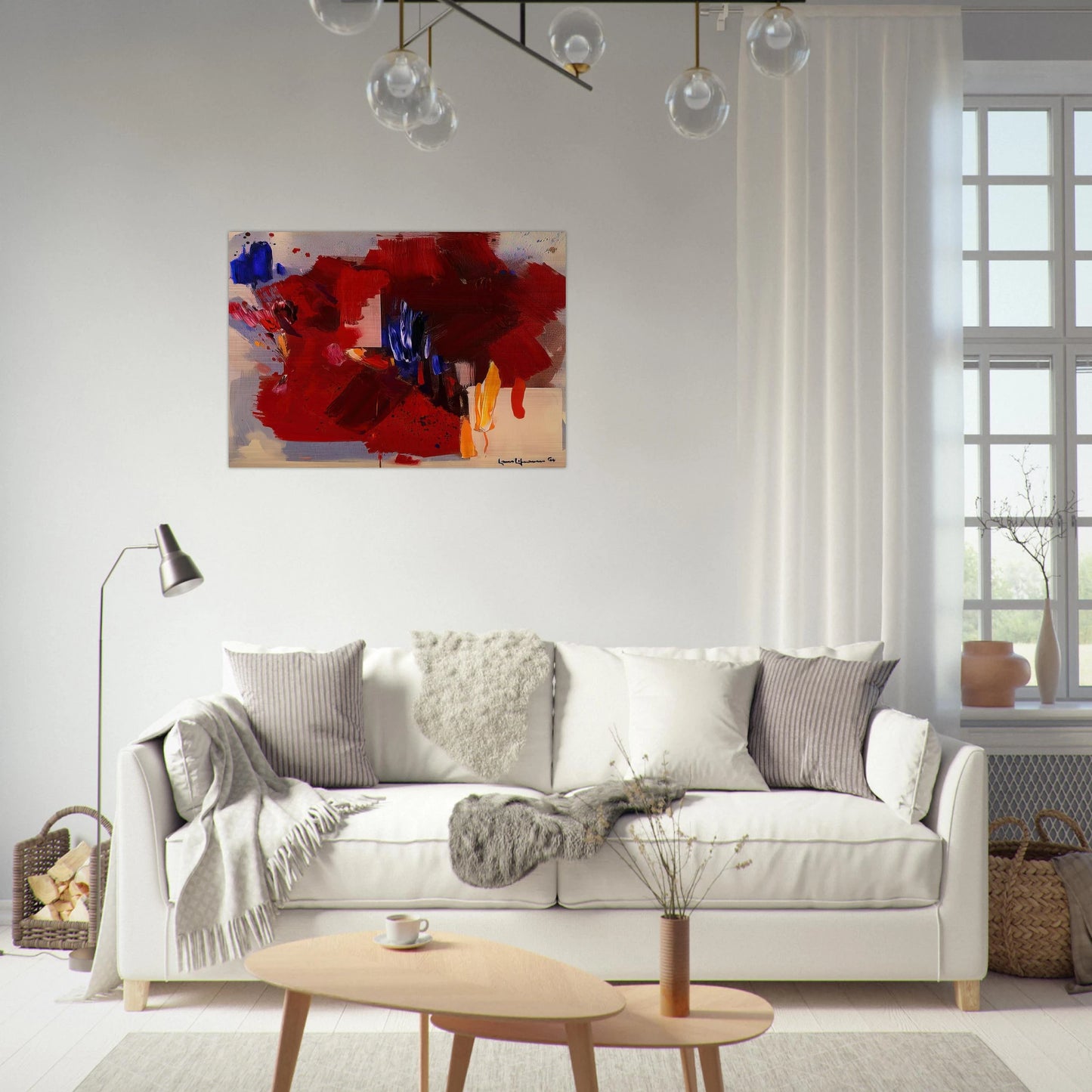 The Clash - Hans Hofmann Brushed Aluminum Print - 70x100 cm / 28x40 inches | Hans Hofmann Aluminum Print | Hans Hofmann Prints
