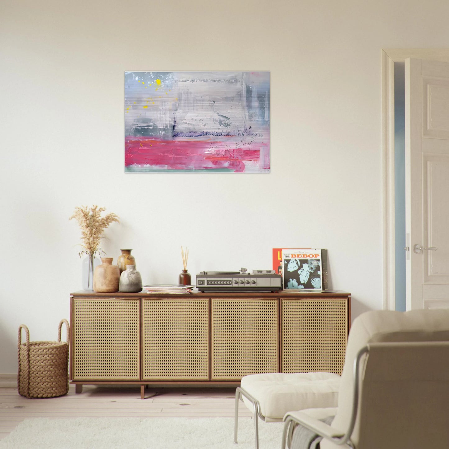 Hot Ice, 1990- - Helen Frankenthaler Brushed Aluminum Print - 70x100 cm / 28x40 inches | Helen Frankenthaler Aluminum Print | Helen Frankenthaler Prints