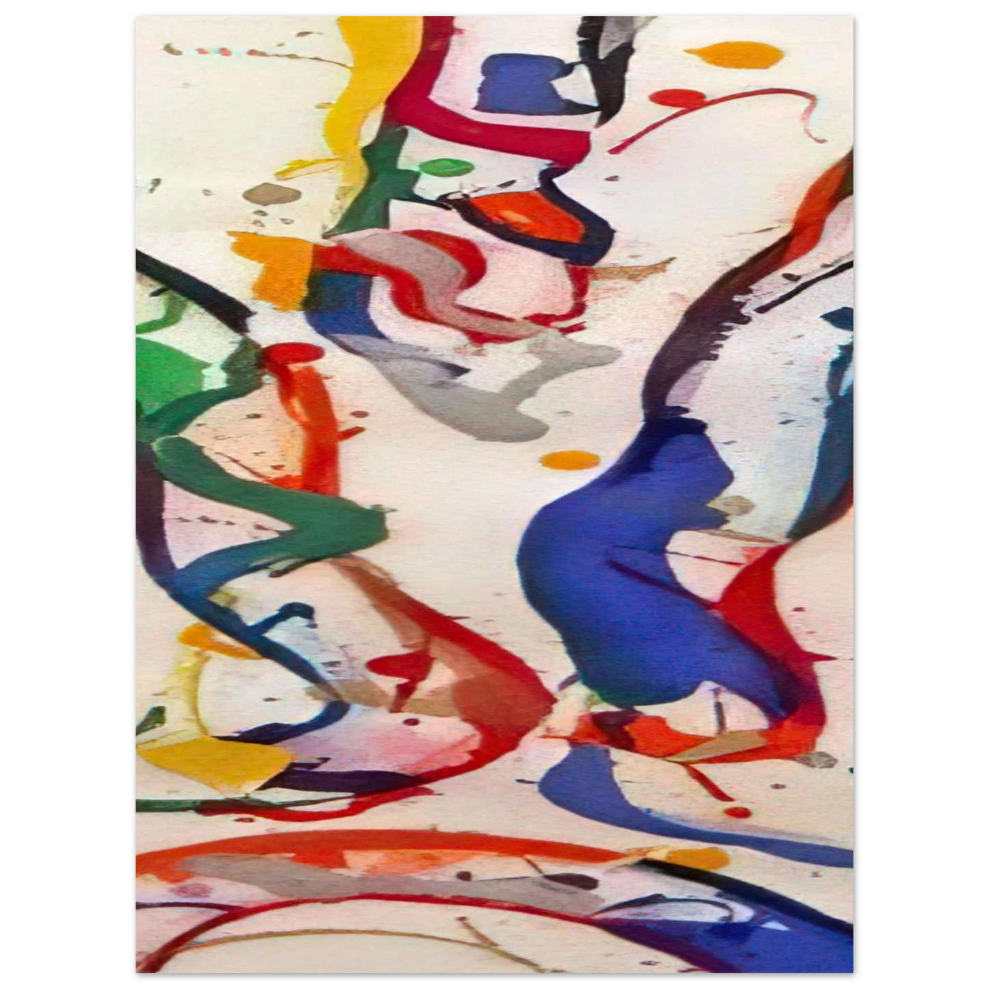 Sam Francis - Untitled 040  75x100 cm / 30x40inches Fine Art Poster