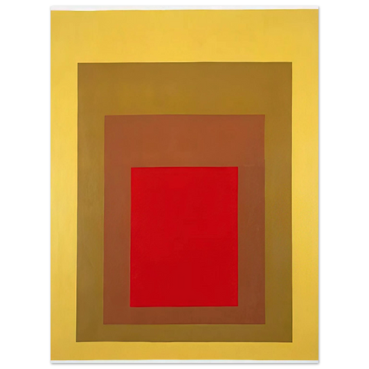 Josef Albers - HOMAGE TO THE SQUARE 1967 1  75x100 cm / 30x40inches Fine Art Poster
