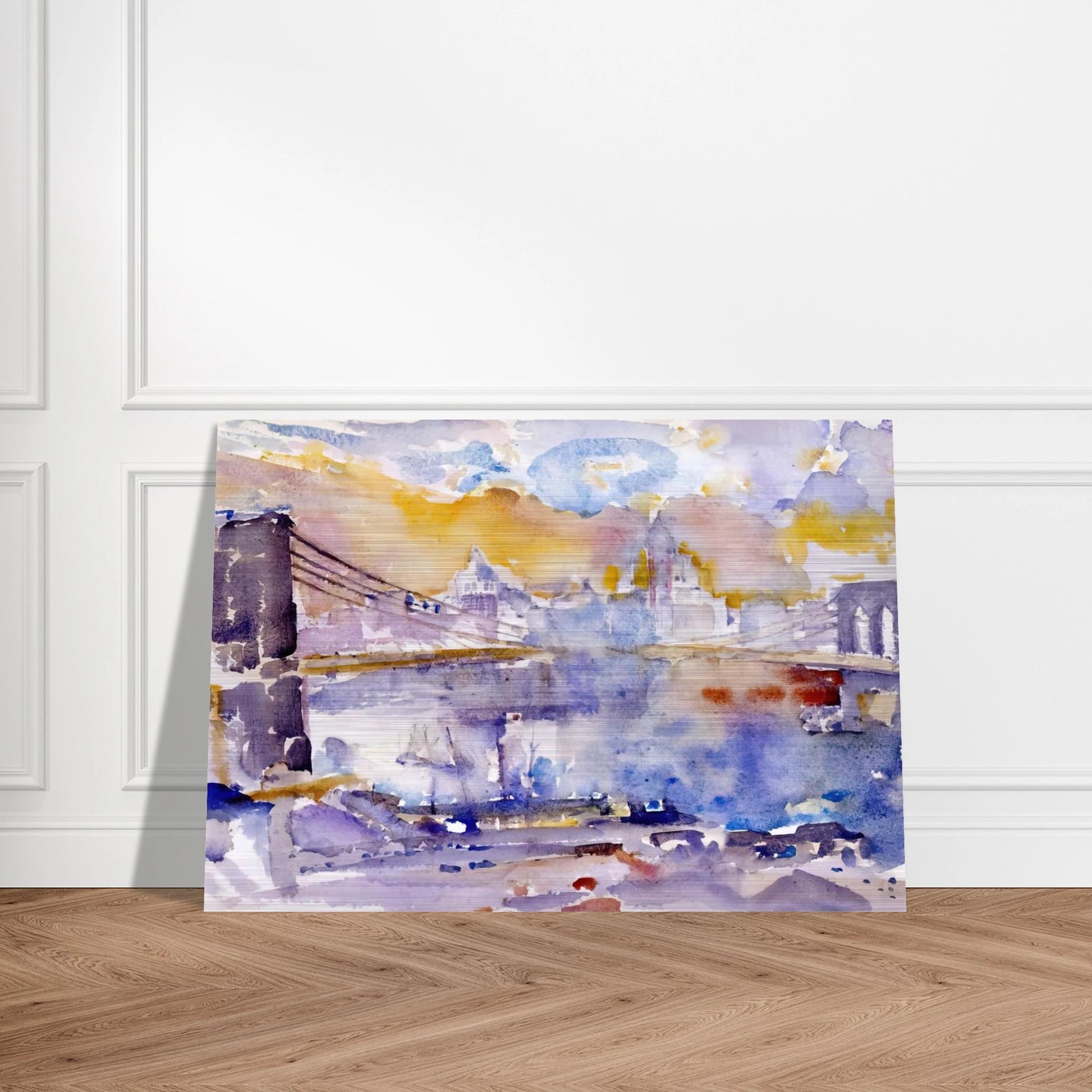 Brooklyn Bridge - 1912 - John Marin Brushed Aluminum Print - 70x100 cm / 28x40 inches | John Marin Aluminum Print | John Marin Prints