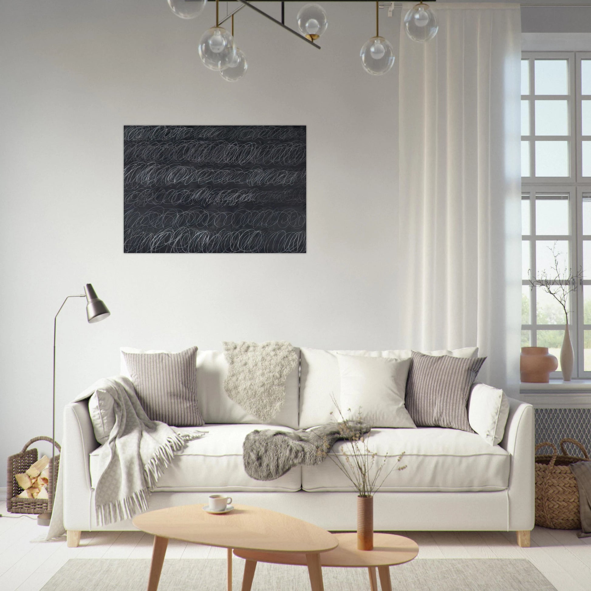 Cold Stream - Cy Twombly Brushed Aluminum Print - 70x100 cm / 28x40 inches | Cy Twombly Aluminum Print | Cy Twombly Prints