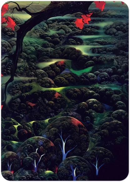 California Memories By Eyvind Earle Pack of 10 Post Cards | Eyvind Earle Post Cards | A6 (10.5 x 14.8 cm) - 4.1 x 5.8 inches