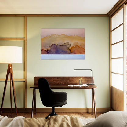 House by the Ocean - 1978 - Ronnie Landfield Brushed Aluminum Print - 70x100 cm / 28x40 inches | Ronnie Landfield Aluminum Print | Ronnie Landfield Prints