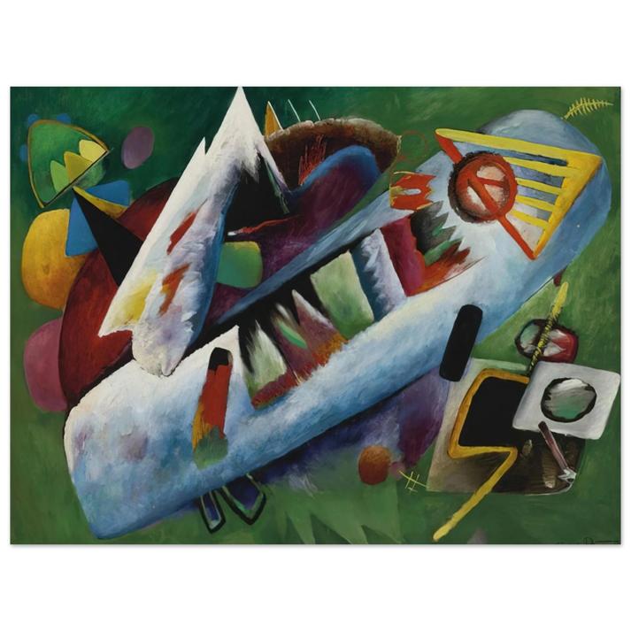 Rudolf Bauer - CONCENTRIC 1925  75x100 cm / 30x40inches Fine Art Poster