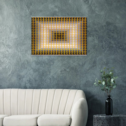 Quasar Dia - 1965 - Victor Vasarely Brushed Aluminum Print - 70x100 cm / 28x40 inches | Victor Vasarely Aluminum Print | Victor Vasarely Prints