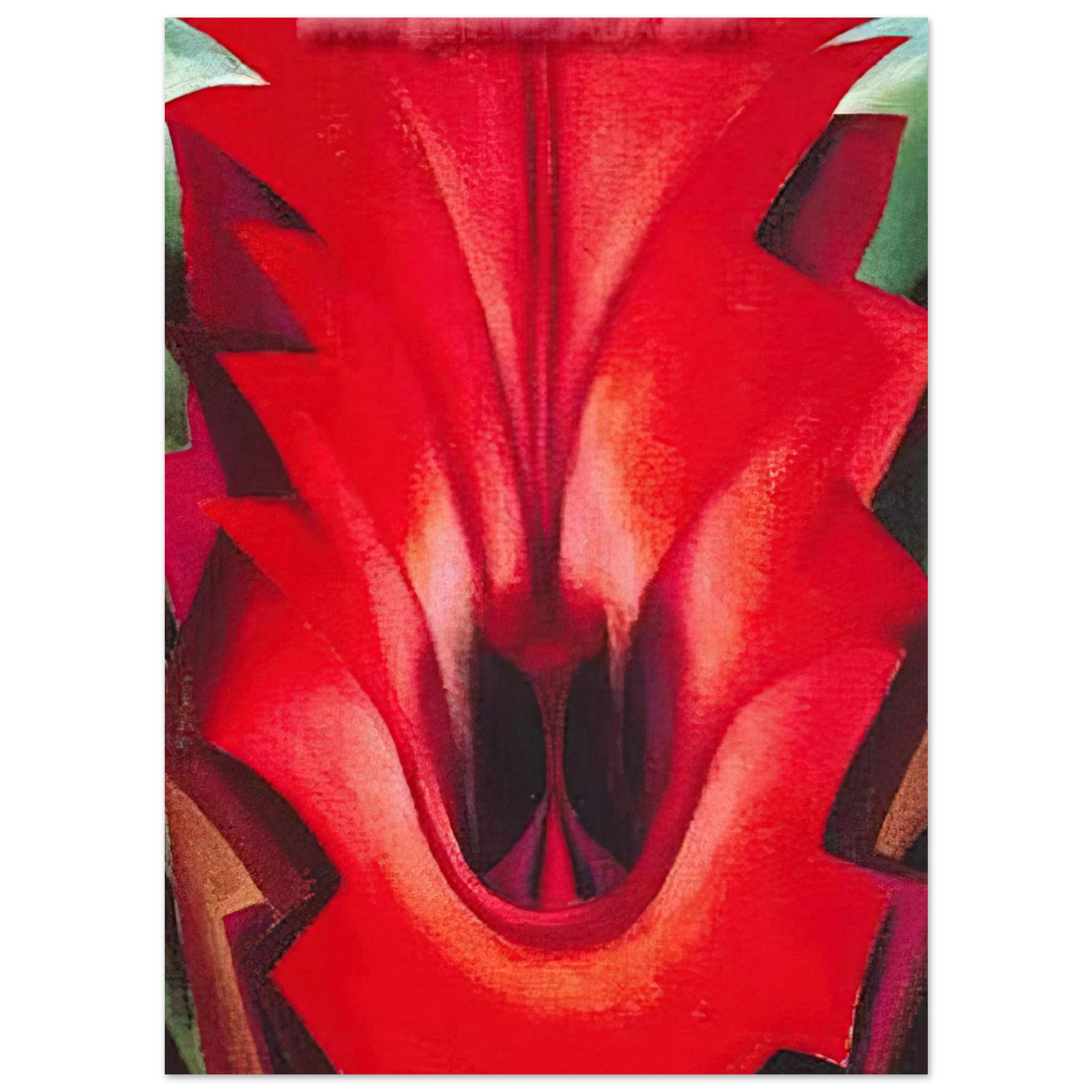 Georgia O'Keeffe - Inside Red Canna Fine Art Poster
