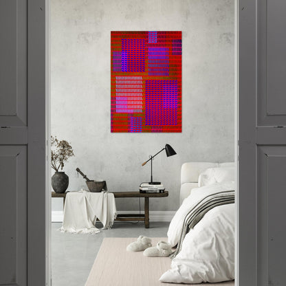 Keiho C1 - 1963 - Victor Vasarely Brushed Aluminum Print - 70x100 cm / 28x40 inches | Victor Vasarely Aluminum Print | Victor Vasarely Prints