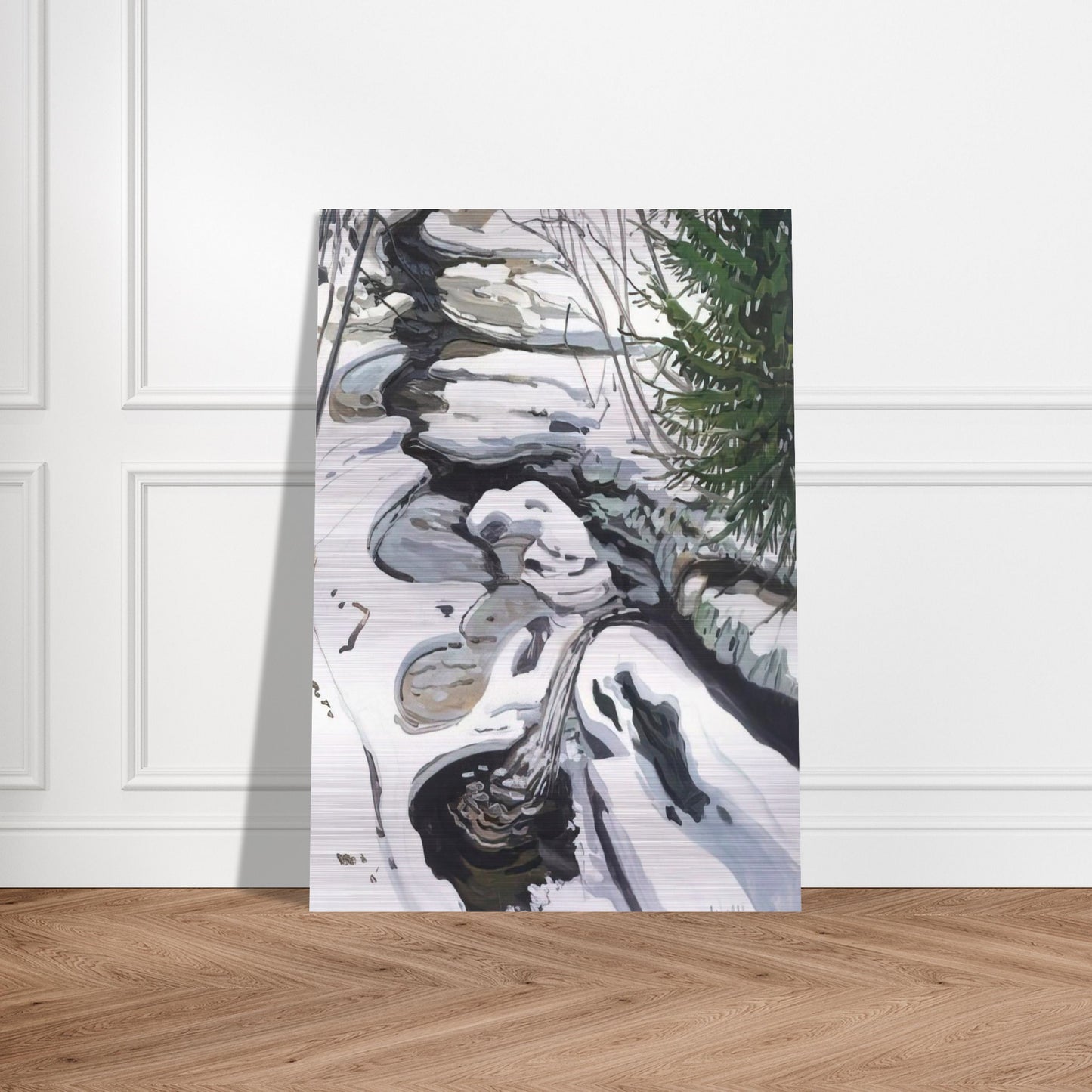 Study for Head of Passagassawaukeg - 1992 - Neil Welliver Brushed Aluminum Print - 70x100 cm / 28x40 inches | Neil Welliver Aluminum Print | Neil Welliver Prints