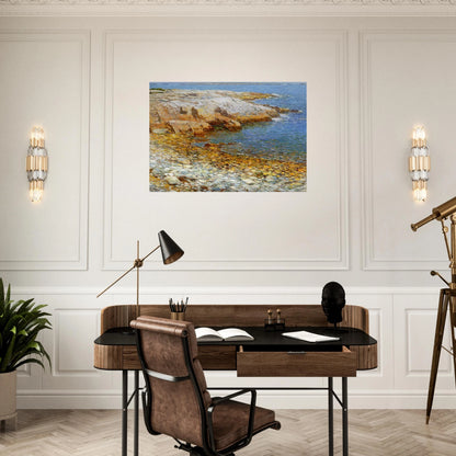 Isles of Shoals, Broad Cove - Childe Hassam Brushed Aluminum Print - 70x100 cm / 28x40 inches | Childe Hassam Aluminum Print | Childe Hassam Prints