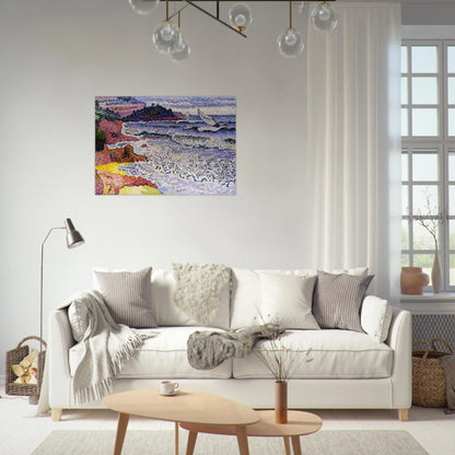 The Choppy Sea - Henri-Edmond Cross Brushed Aluminum Print - 70x100 cm / 28x40 inches | Henri-Edmond Cross Aluminum Print | Henri-Edmond Cross Prints