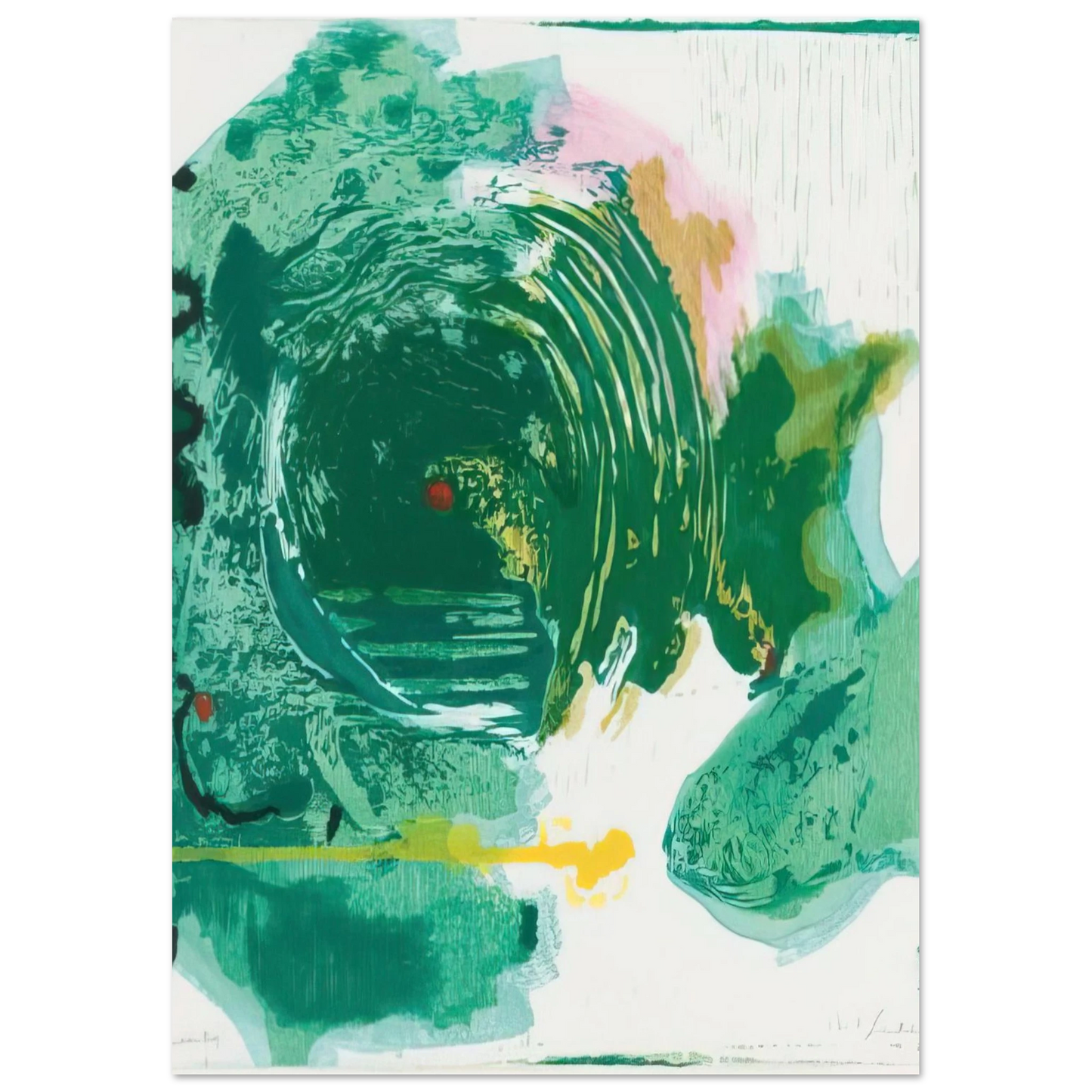 Helen Frankenthaler - Radius - 1993 Wall art - 20x50 cm / 8x20 inches - Fine Art Poster-canvas - -
