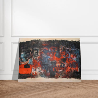 UNTITLED 1956 - Zao Wou-Ki Brushed Aluminum Print - 70x100 cm / 28x40 inches | Zao Wou-Ki Aluminum Print | Zao Wou-Ki Prints