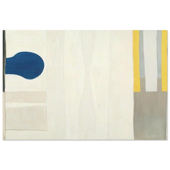 Blue Form on White - 1964 - William Scott Art Prints - 100x150 cm / 40x60″ inches | William Scott Poster | William Scott Prints