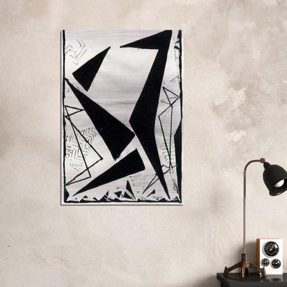 Study in black and white - Frantisek Kupka Brushed Aluminum Print - 70x100 cm / 28x40 inches | Frantisek Kupka Aluminum Print | Frantisek Kupka Prints