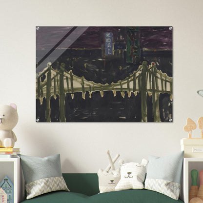 George Washington Bridge - Allan Kaprow Acrylic Print - 70x100 cm / 28x40″ inches | Allan Kaprow Wall Art | Allan Kaprow Prints