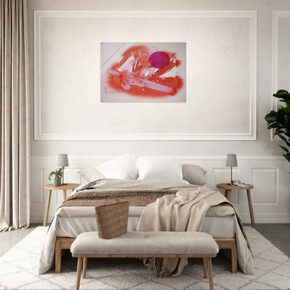 UNTITLED PURPLE AND RED - Luis Feito Acrylic Print - 70x100 cm / 28x40″ inches | Luis Feito Wall Art | Luis Feito Prints