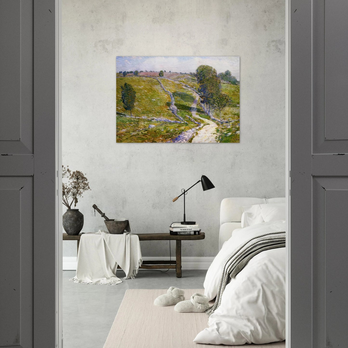 Road to the Land of Nod - Childe Hassam Brushed Aluminum Print - 70x100 cm / 28x40 inches | Childe Hassam Aluminum Print | Childe Hassam Prints