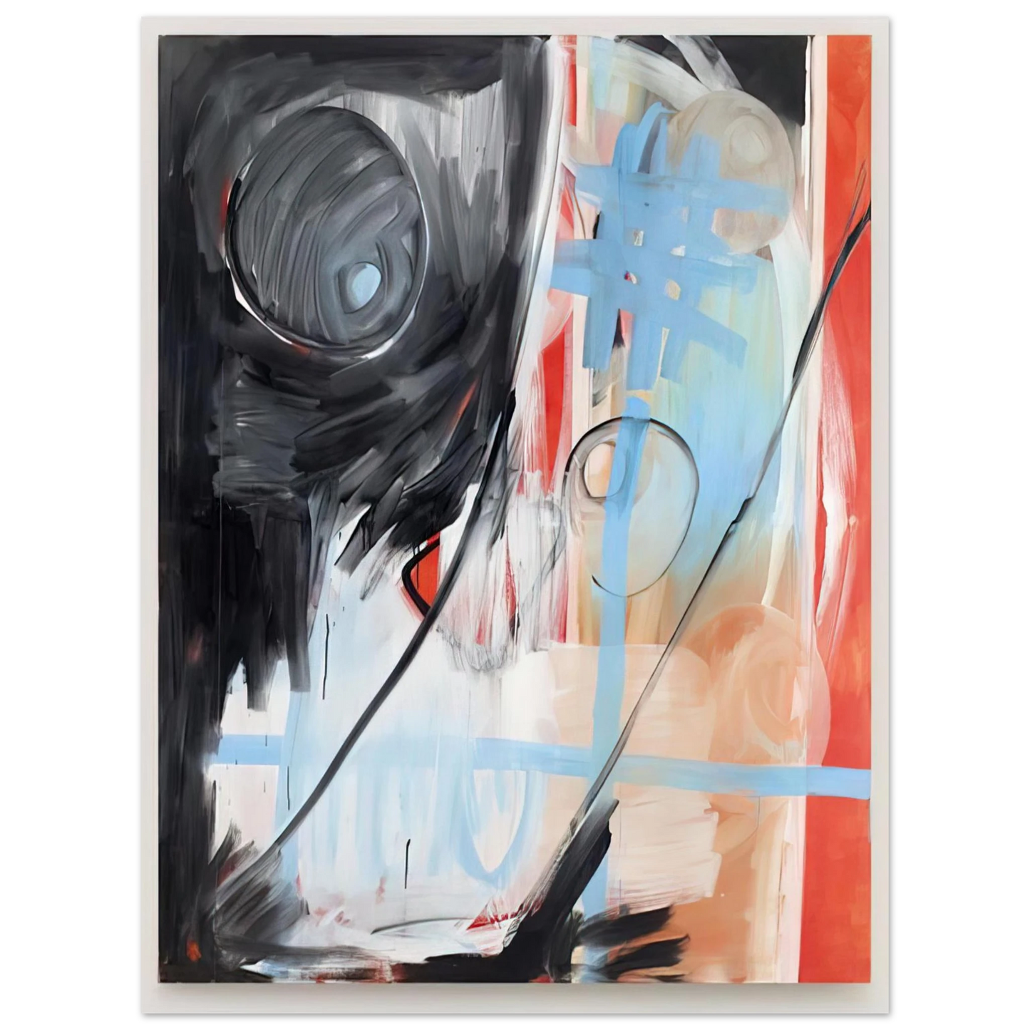 Michel Majerus - MoM Block Nr. 6 - 1999  75x100 cm / 30x40inches Fine Art Poster