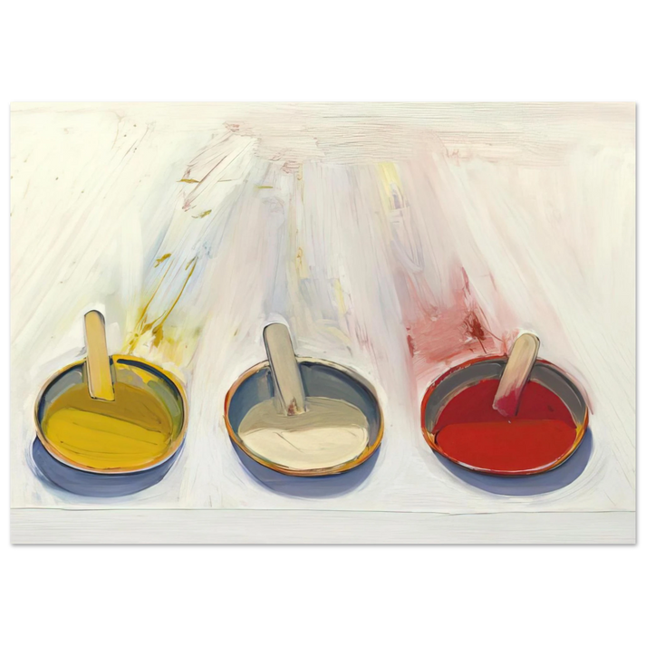 Wayne Thiebaud - Dressing Wells - 1961 Wall Art - 30x40 cm / 12x16 inches - Fine Art Poster - -