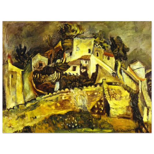 Chaim Soutine - LANDSCAPE AT CAGNES  75x100 cm / 30x40inches Fine Art Poster