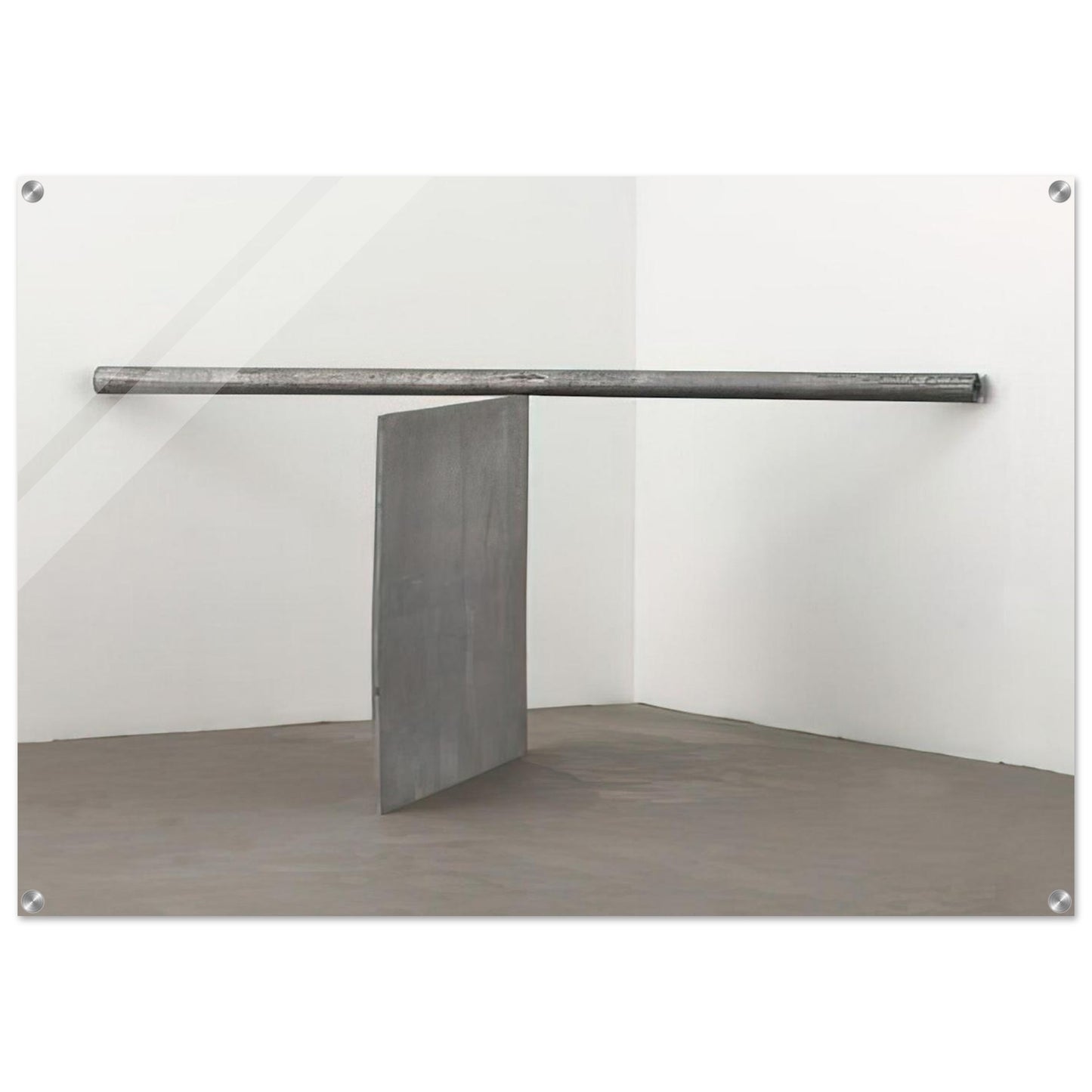 EQUAL CORNER PROP PIECE 1970 - Richard Serra Acrylic Print - 70x100 cm / 28x40″ inches