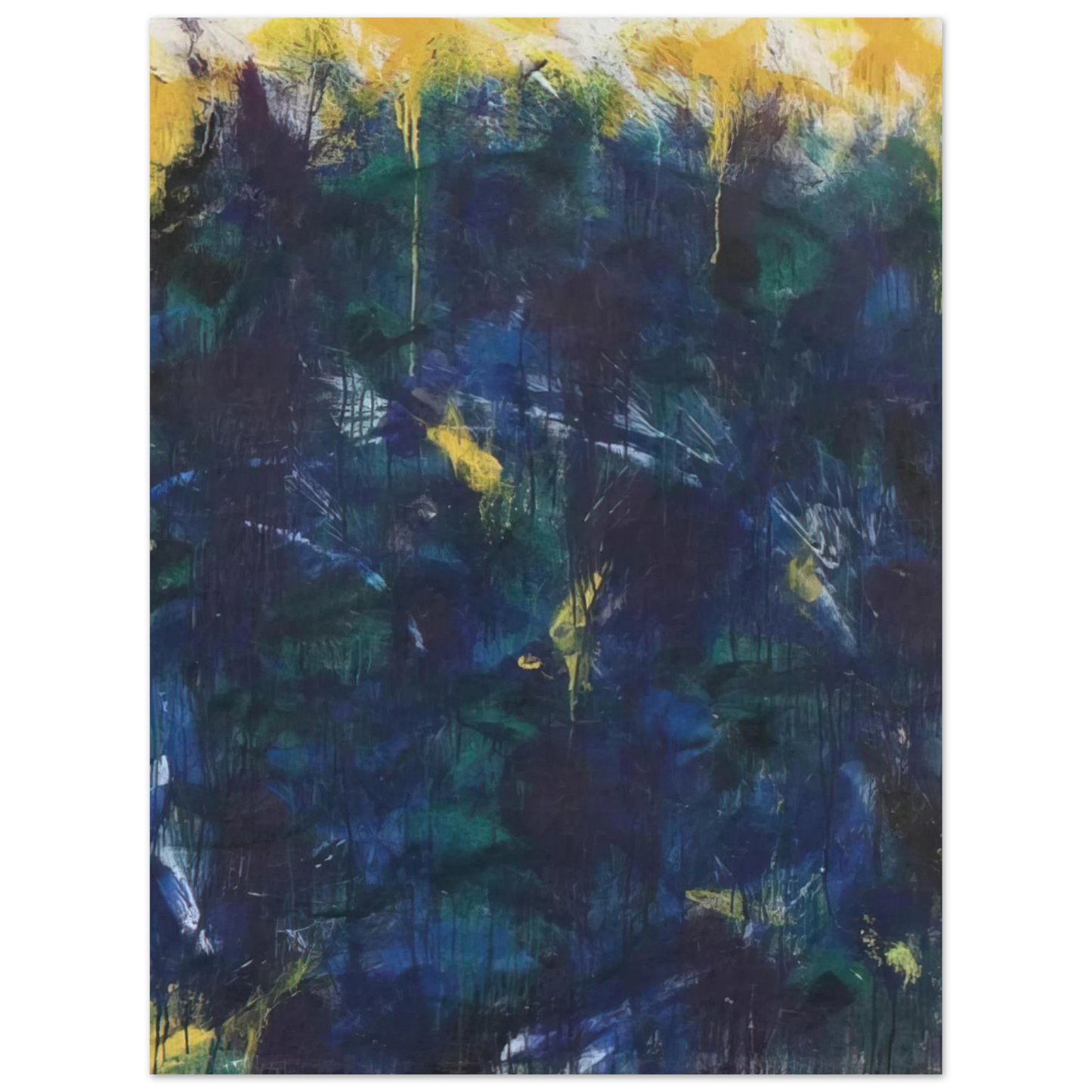 Norman Bluhm - Green Frost - 1957  75x100 cm / 30x40inches Fine Art Poster