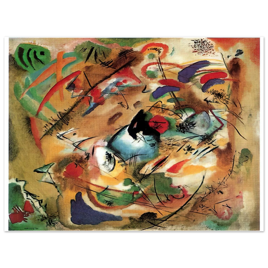 Wassily Kandinsky - IMPROVISATION DREAMY 1913  75x100 cm / 30x40inches Fine Art Poster