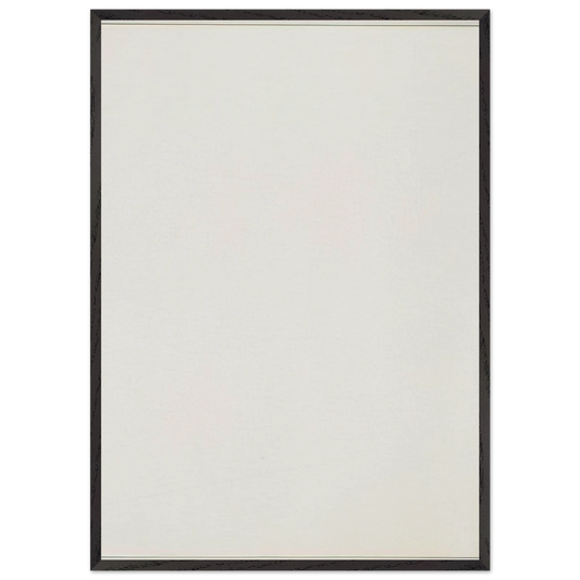 Convert - 1988 - Robert Ryman 70x100 cm / 28x40 inches Framed Art Print – Black Wooden Frame