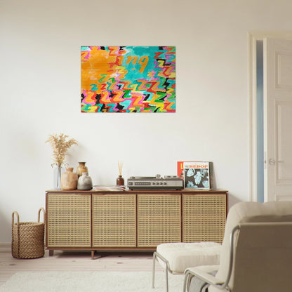 Untitled z-ing - 1984 - Paul Thek Brushed Aluminum Print - 70x100 cm / 28x40 inches | Paul Thek Aluminum Print | Paul Thek Prints