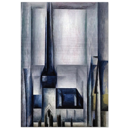 GELMERODA III 1913 - Lyonel Feininger Brushed Aluminum Print - 70x100 cm / 28x40 inches | Lyonel Feininger Aluminum Print | Lyonel Feininger Prints
