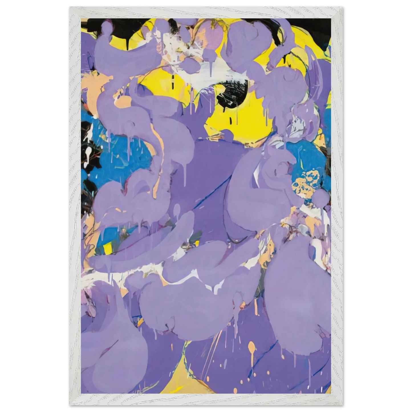 Helen Frankenthaler - Untitled - 1978 Wall art - A2 (42 x 59.4  cm) - Premium Wooden Framed Poster With Fine Art Paper-canvas - White frame